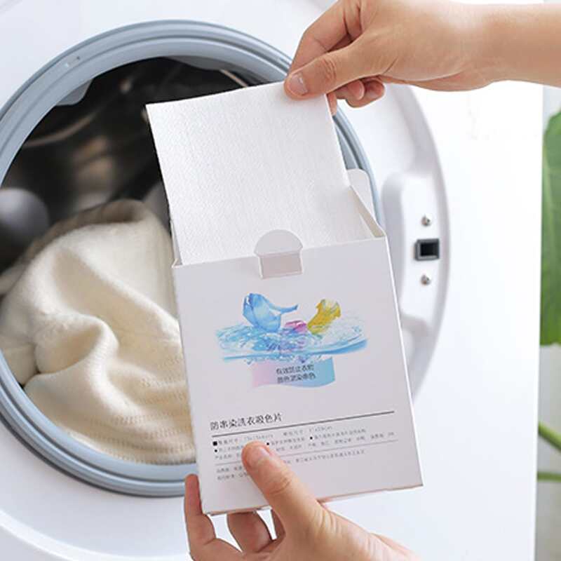 

24sheets Anti Dyeing Laundry Paper, White