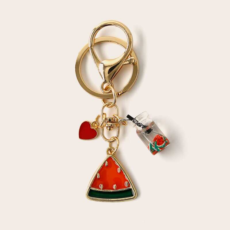 

Fruit Charm Keychain, Red