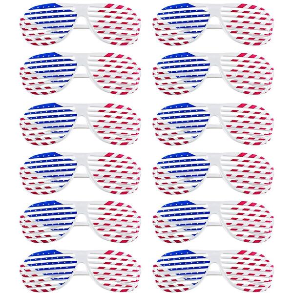 

1pc Independence Day Decorative Glasses, Multicolor