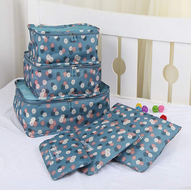 

6pcs Travel Storage Bag, Blue