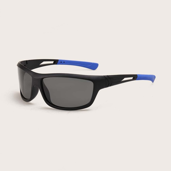 

Men Two Tone Polarized Sunglasses, Black