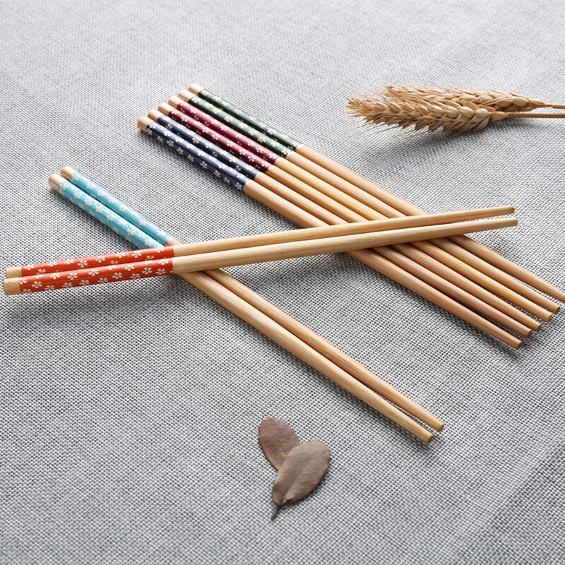 

4pairs Random Color Chopstick, Multicolor