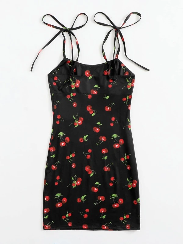 shein cherry dress