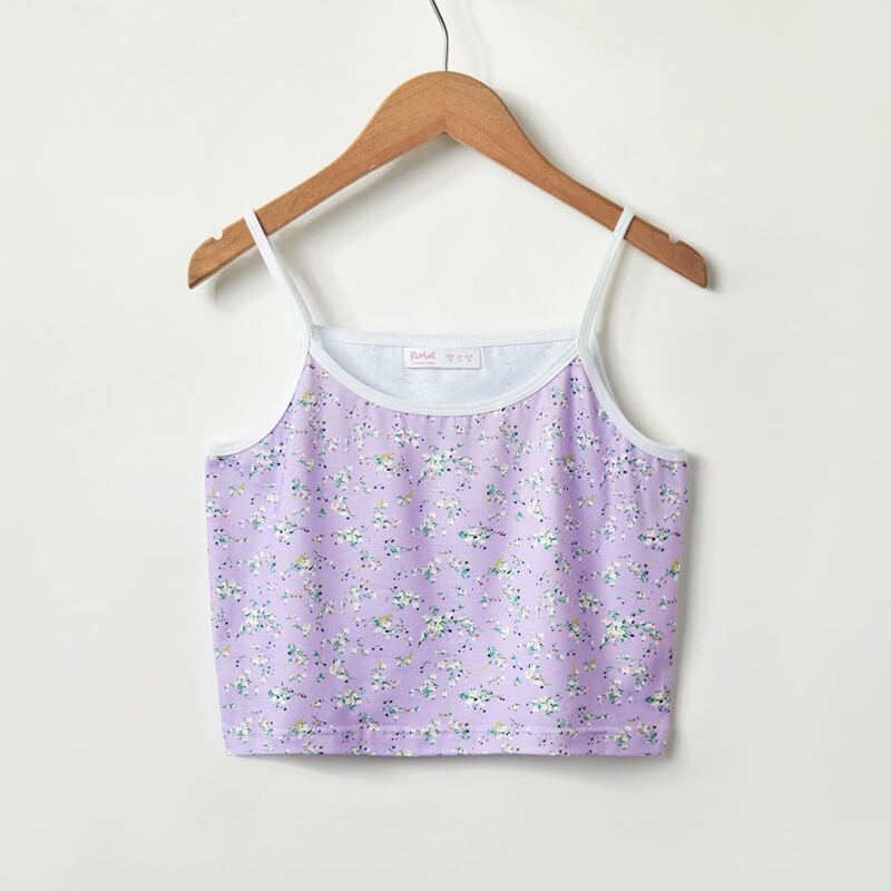 

Ditsy Floral Crop Cami, Purple