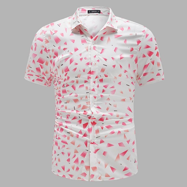 

Men All-over Geo Print Shirt, Multicolor