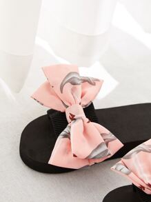 Girls Bow Decor Slides - Pink - View 3