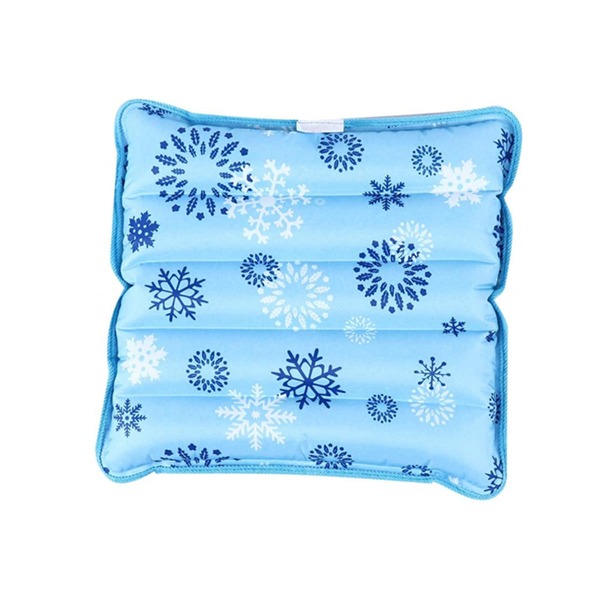 

Snowflake Print Ice Chair Pad, Blue