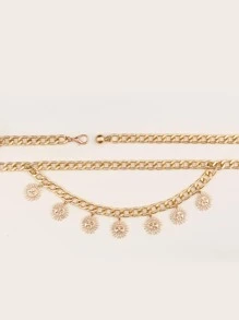 Sun Charm Chain Belt