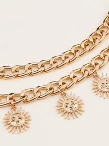 Sun Charm Chain Belt