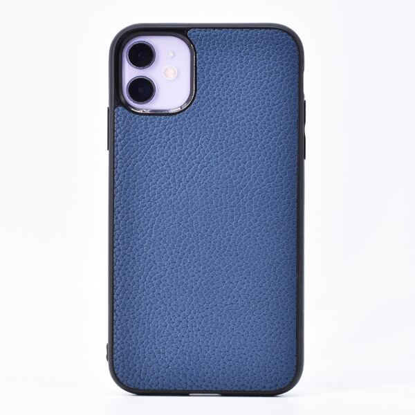 

1pc Solid iPhone Case, Navy blue