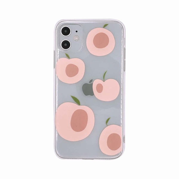 

1шт чехол для iPhone с мультяшным принтом, Прозрачный