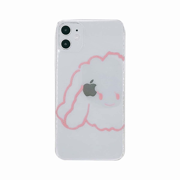 

1шт прозрачный чехол для iPhone с мультяшным принтом