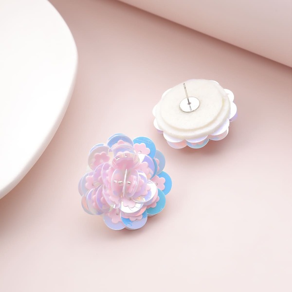 

Floral Shaped Stud Earrings, Pink