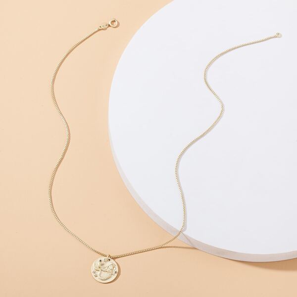 

Mermaid Charm Necklace, Gold