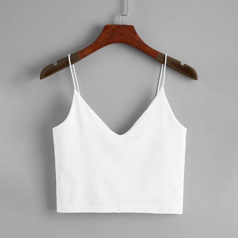 

White Crop Cami Top