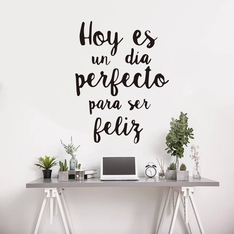 

Slogan Graphic Wall Sticker, Black