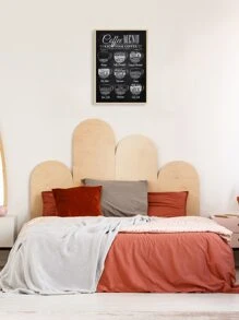 Pintura de pared con estampado de café sin marco - Blanco y Negro - Ver 7