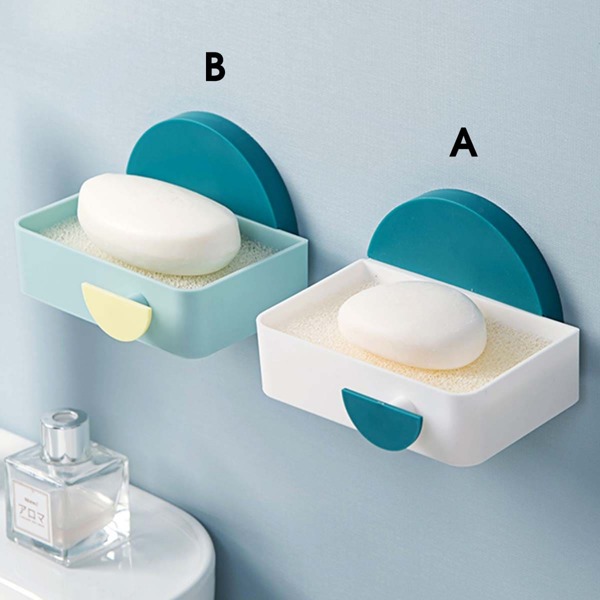 

1pc Wall Mounted Soap Dish Holder, Multicolor