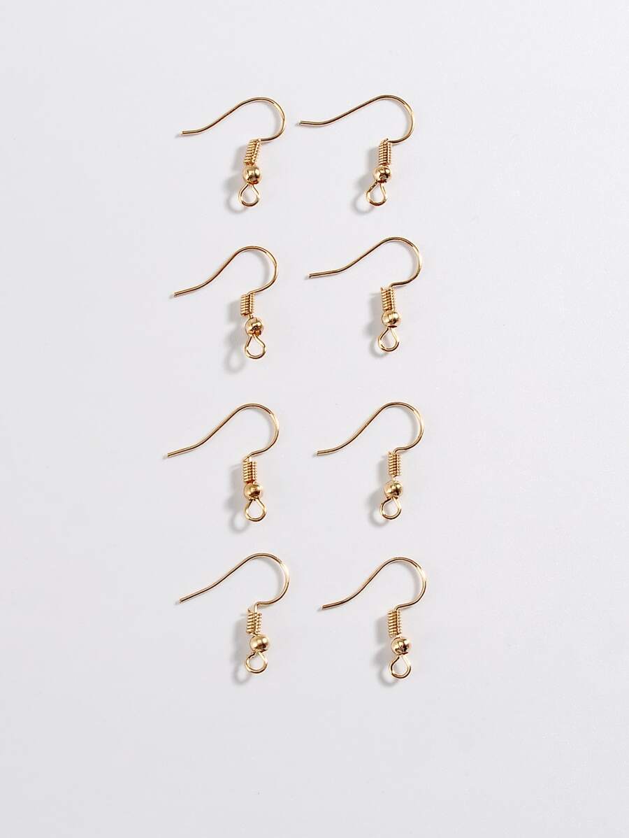 100pcs Simple Solid DIY Earring Accessory Set - Yellow Gold - View 1