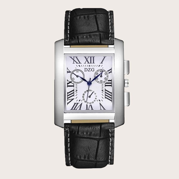 

Men Vintage PU Strap Pointer Watch