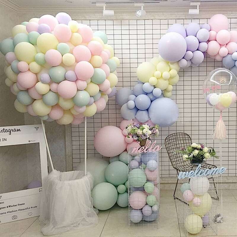 

100pcs Random Color Balloon Set, Multicolor