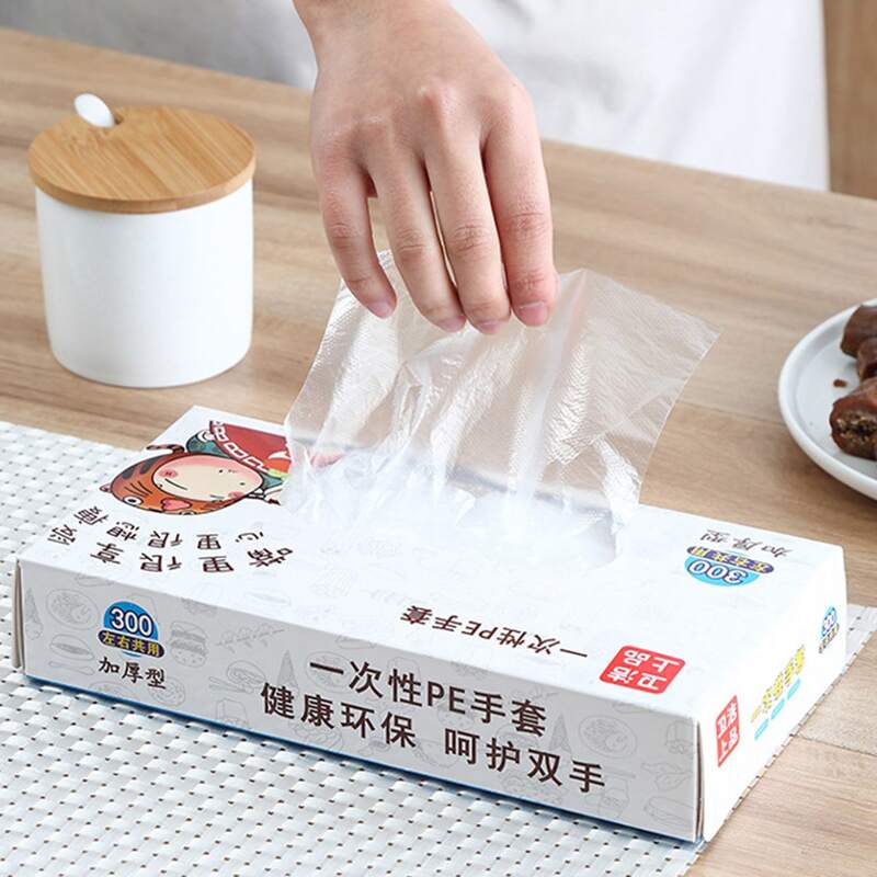 

1box Disposable Kitchen Glove, Clear