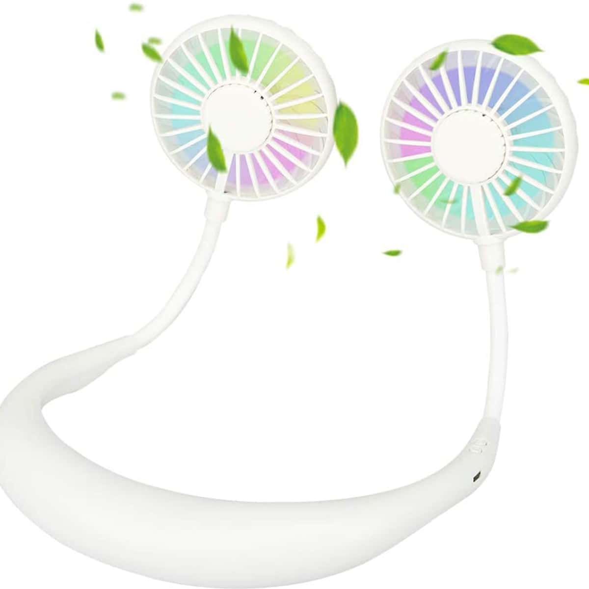 

Portable Mini Hanging Neck Fan, White