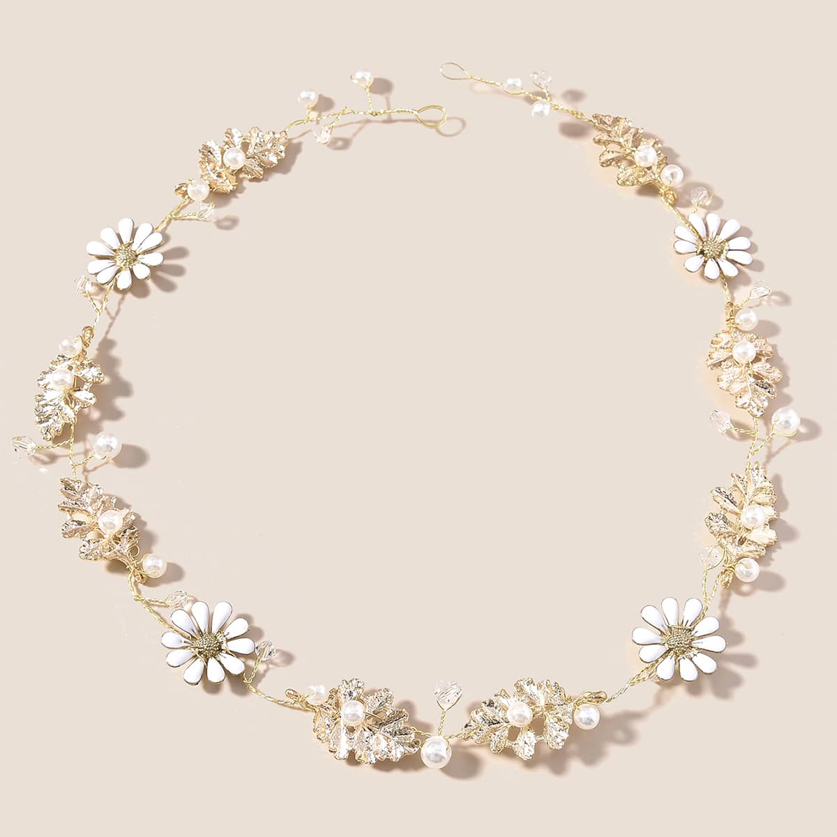 

Flower Decor Hair Accessory, Gold