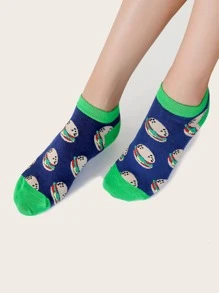 5雙鱷梨圖案襪子 - 彩色 - 查看 5