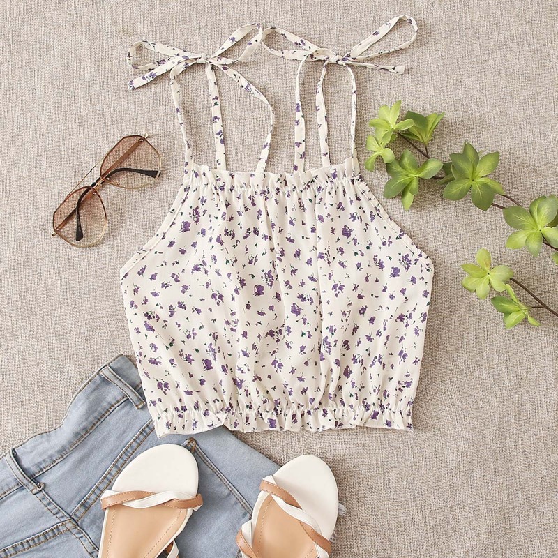 

Ditsy Floral Crop Cami, Multicolor