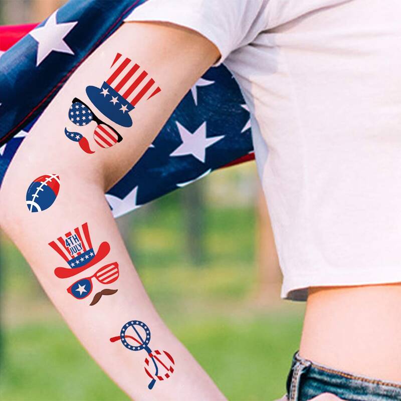 

38pcs Independence Day Decorative Sticker, Multicolor