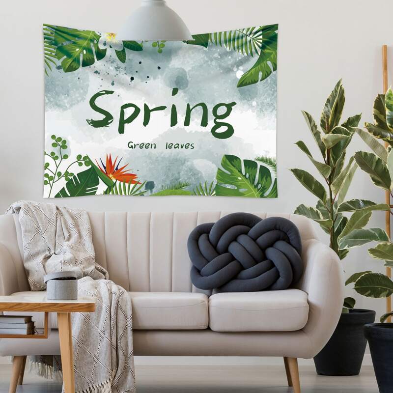 

Leaf Print Tapestry, Multicolor