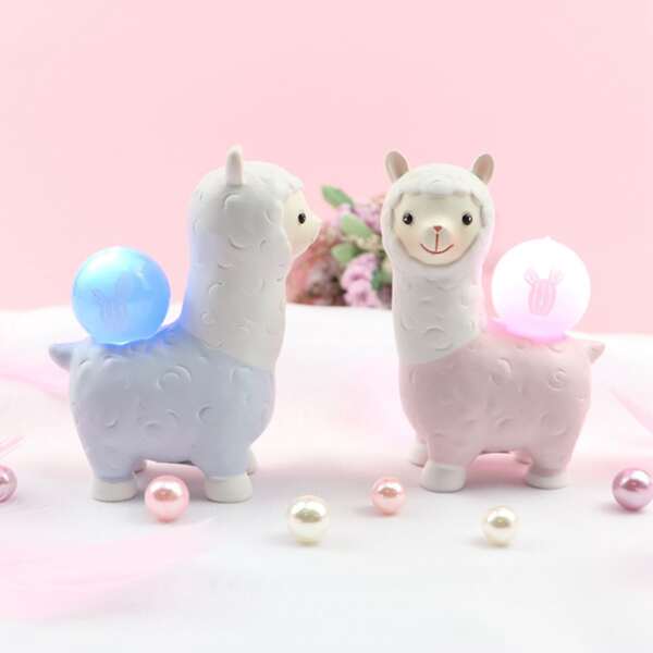 

1pc Alpaca Design Night Light, Multicolor