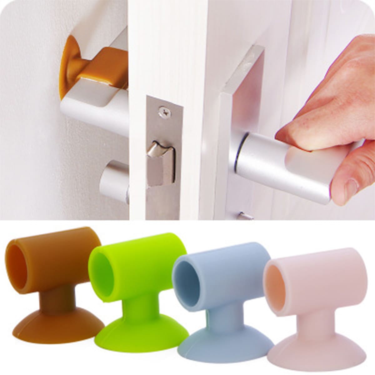 

1pc Random Random Door Handle Crash Pad, Multicolor