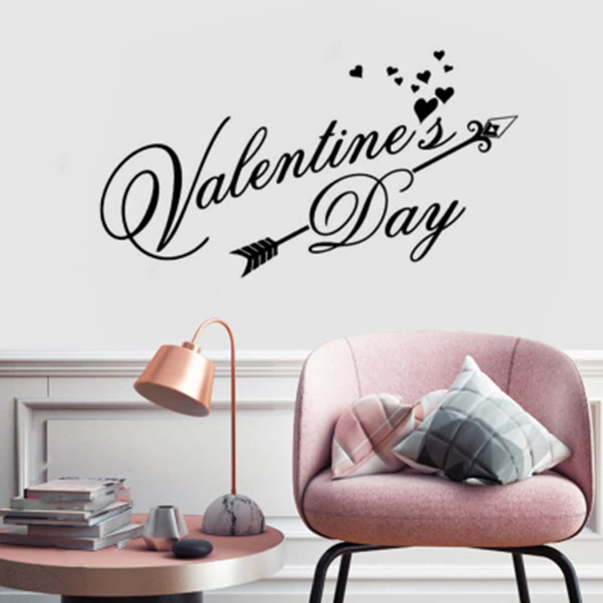 

Slogan Graphic Wall Sticker, Black