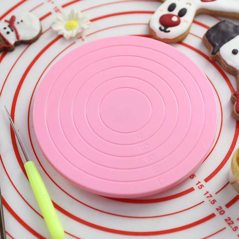 

1pc Cake Decorating Turntable, Pink