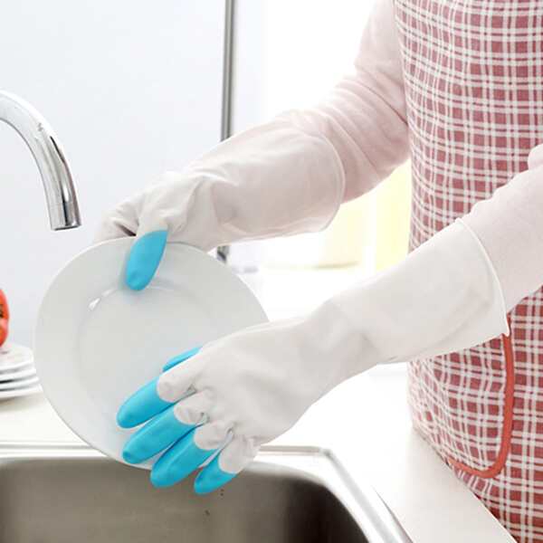 

1pair Cleaning Glove, Multicolor