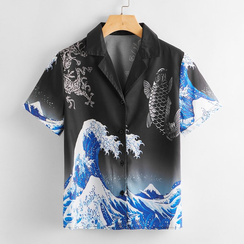 

Wave Graphic Shirt, Multicolor