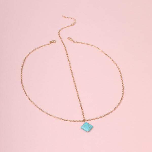 

Turquoise Decor Head Chain, Gold