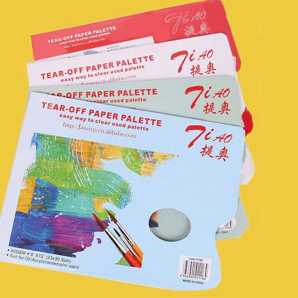 

1шт случайная бумажная палитра, Многоцветный