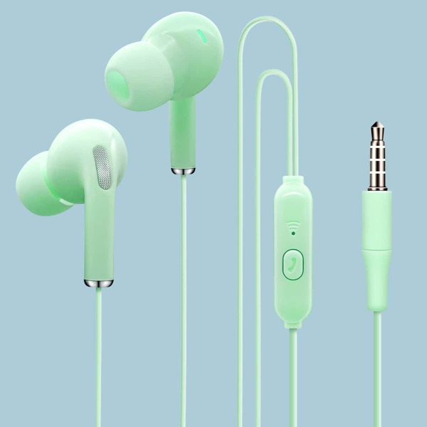 

1pc Solid In-ear Headphone, Green