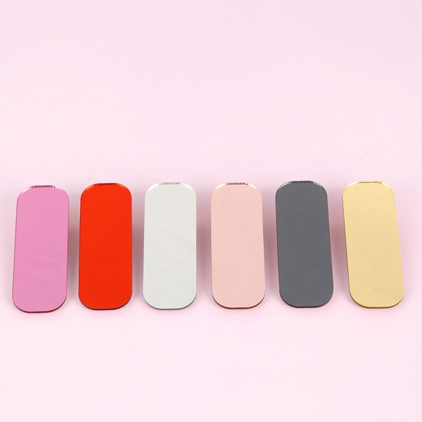 

6pcs Plain Hair Clip, Multicolor