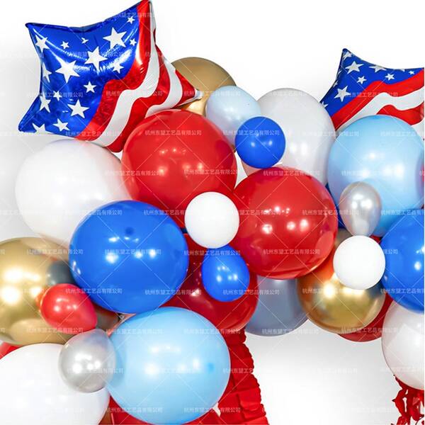 

37pcs Balloon & Pull Flag Set, Multicolor