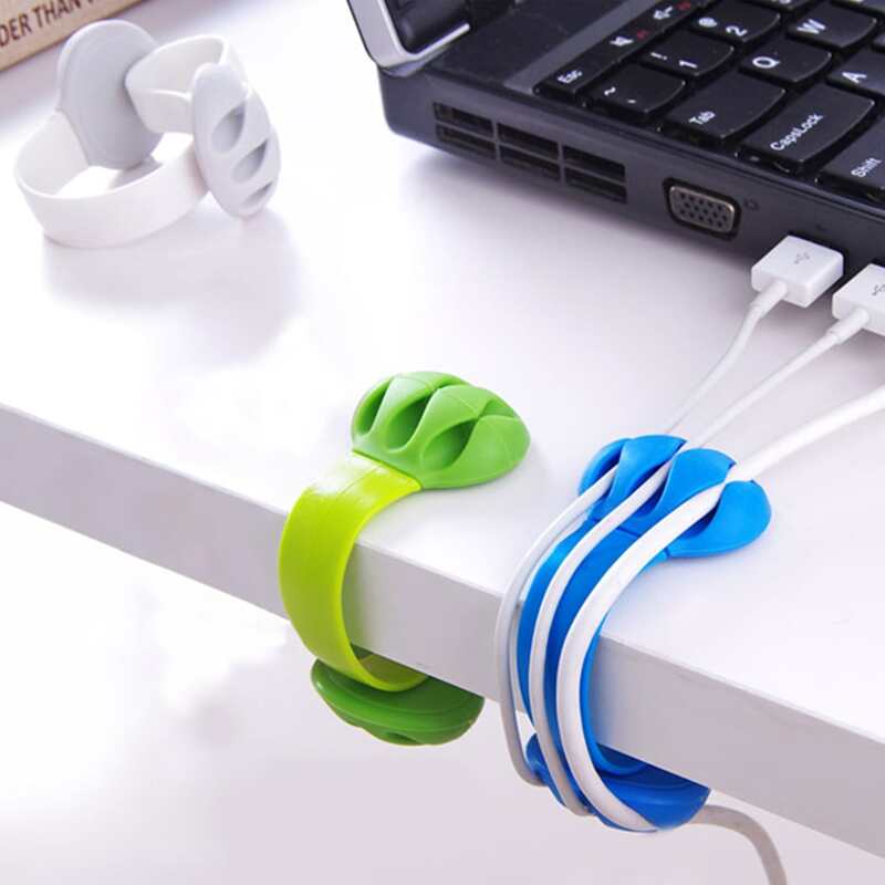 

1pc Desktop Data Cable Organizer, Multicolor