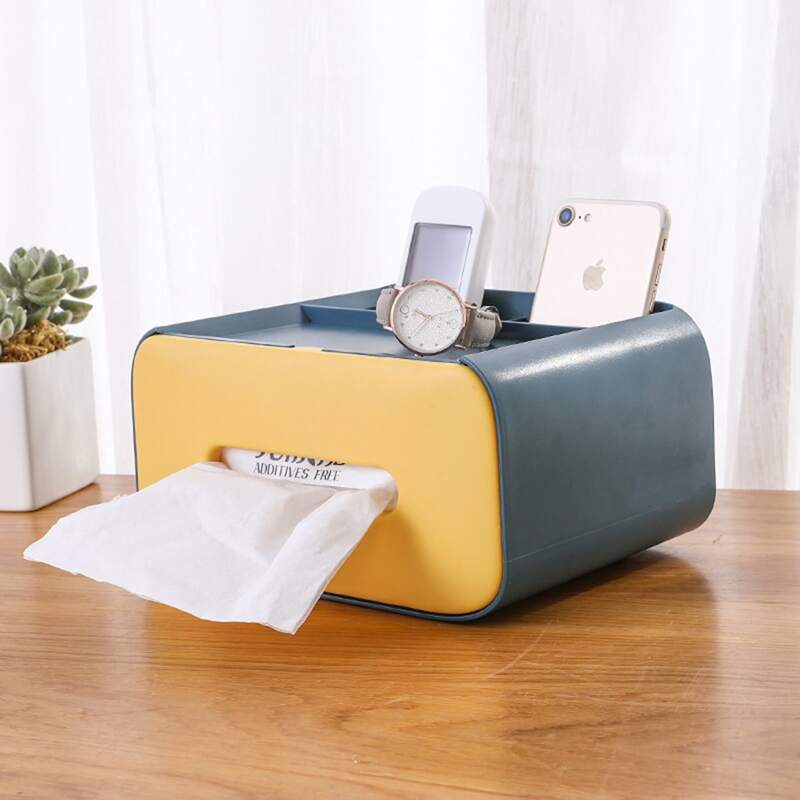 

Multifunction Tissue Storage Box, Multicolor