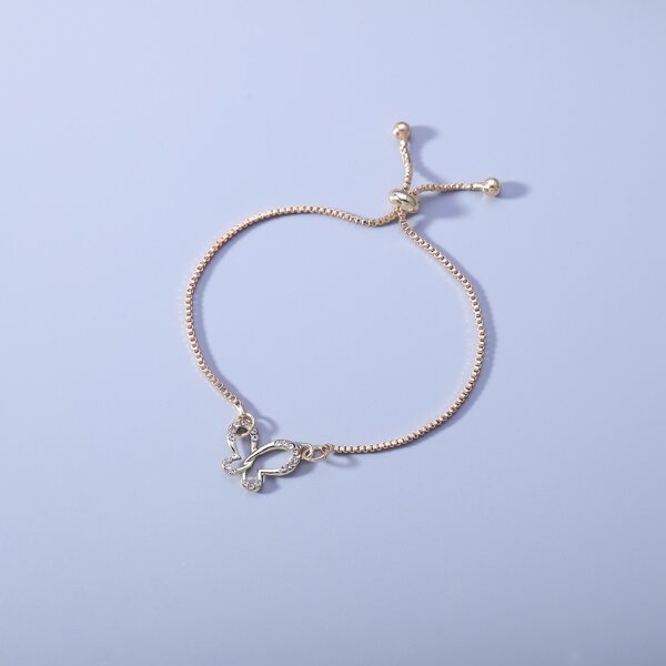 

Butterfly Decor Bracelet, Gold