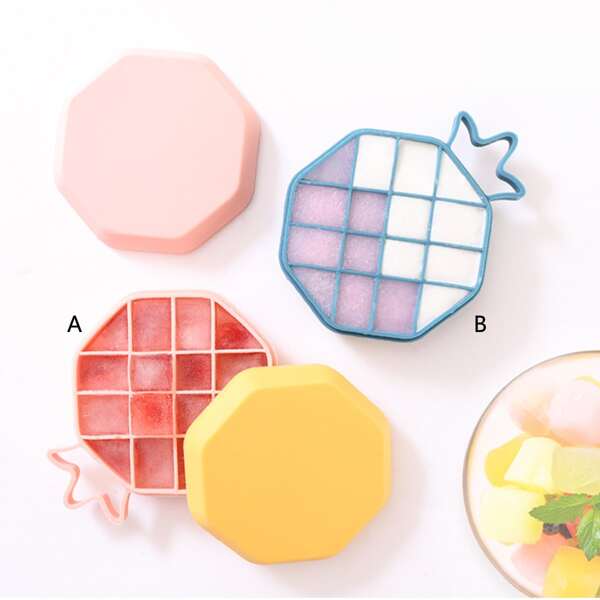 

1pc Pineapple Shaped Ice Mold, Multicolor