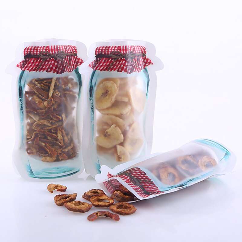 

10pcs Food Ziplock Bag, Multicolor