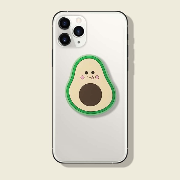 

1pc Avocado Shaped Phone Holder, Yellow