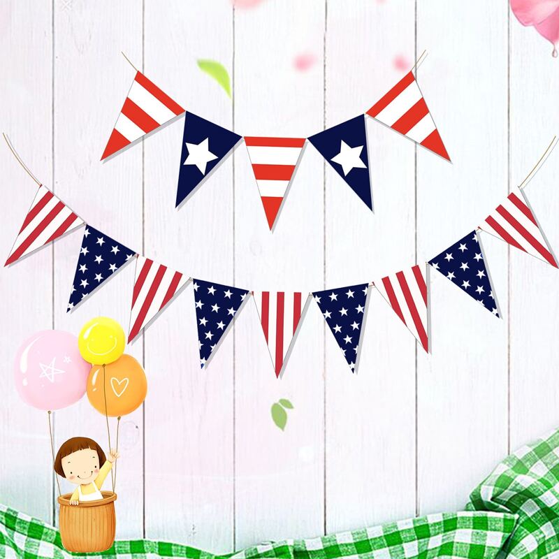 

2.5m Decorative Pull Flag, Multicolor